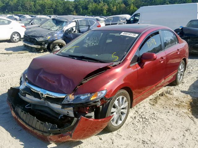 2HGFA169X9H517478 - 2009 HONDA CIVIC EXL 勃艮第红 照片 2