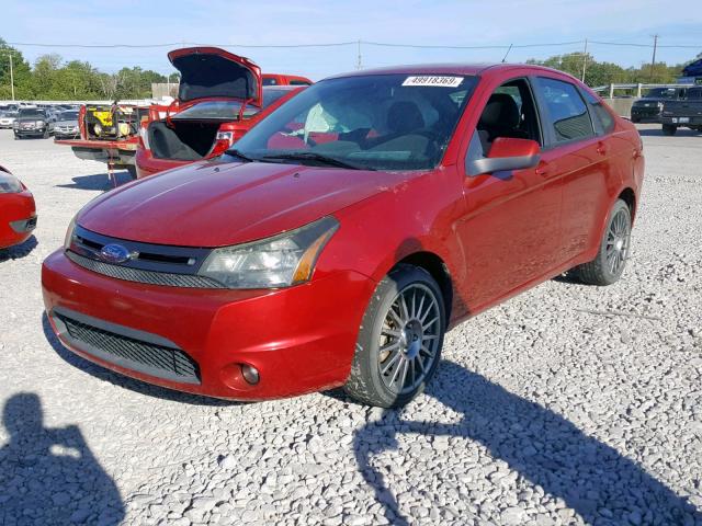 1FAHP3GN0AW214069 - 2010 FORD FOCUS SES RED photo 2