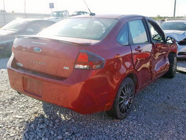 1FAHP3GN0AW214069 - 2010 FORD FOCUS SES RED photo 4