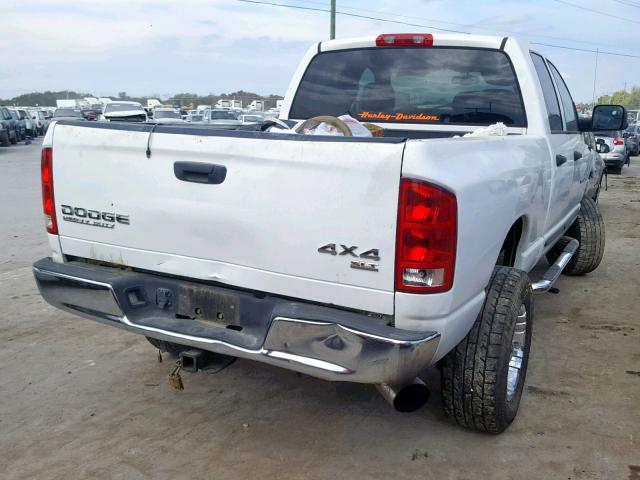 3D7KU28C74G114236 - 2004 DODGE RAM 2500 S Սպիտակ լուսանկար 4