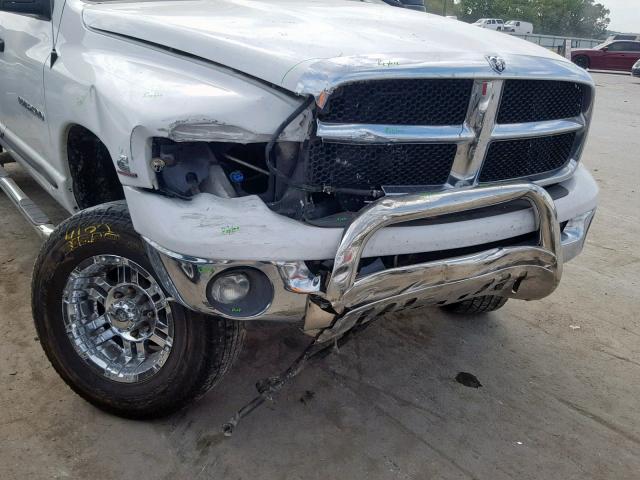 3D7KU28C74G114236 - 2004 DODGE RAM 2500 S WHITE photo 9