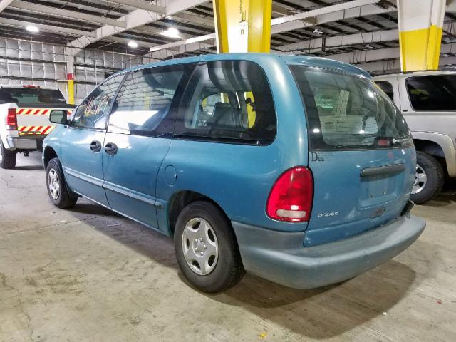 2B4FP2535VR117054 - 1997 DODGE CARAVAN BLUE photo 3