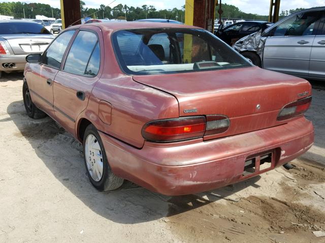 1Y1SK5262VZ446294 - 1997 CHEVROLET GEO PRIZM RED photo 3