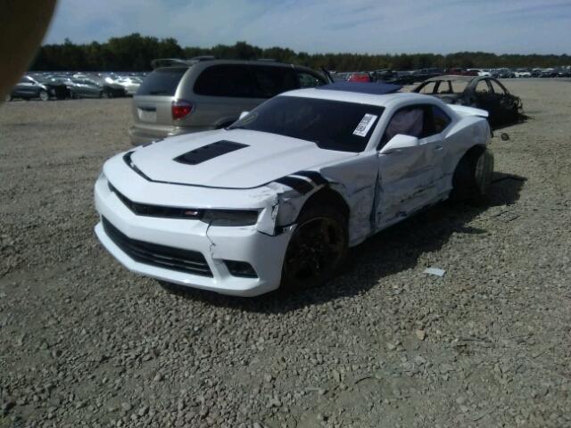 2G1FK1EJ0E9281749 - 2014 CHEVROLET CAMARO 2SS WHITE photo 2