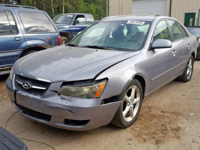 5NPEU46F37H163753 - 2007 HYUNDAI SONATA SE SILVER photo 2