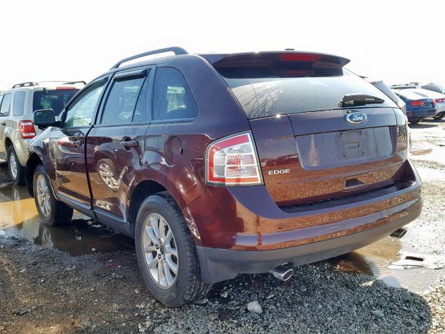 2FMDK3JC9ABA47965 - 2010 FORD EDGE SEL PURPLE photo 3