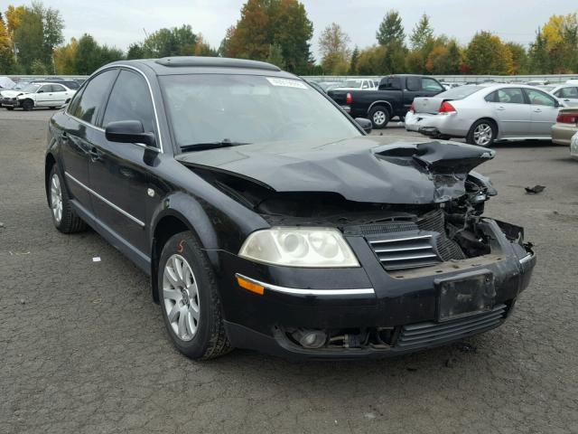 WVWPD63B93P458232 - 2003 VOLKSWAGEN PASSAT GLS BLACK photo 1