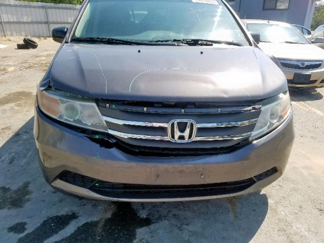 5FNRL5H49BB046076 - 2011 HONDA ODYSSEY EX BROWN photo 9