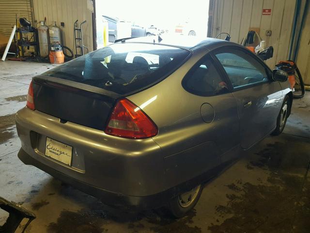 JHMZE1373YT000834 - 2000 HONDA INSIGHT GRAY photo 4