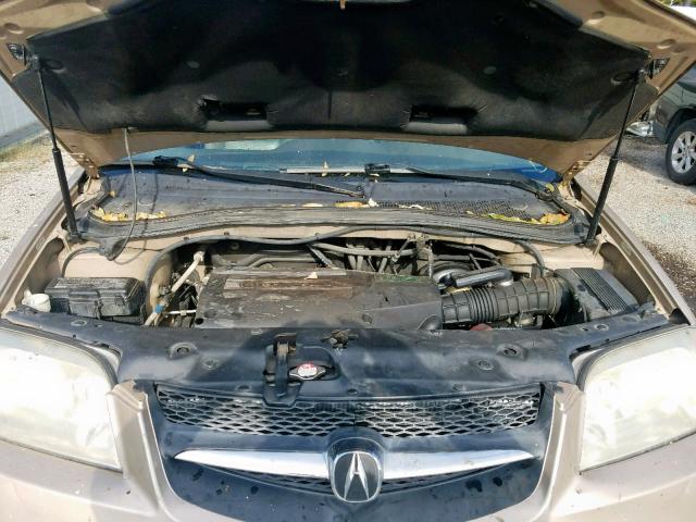 2HNYD186X2H544777 - 2002 ACURA MDX TOURIN GOLD photo 7