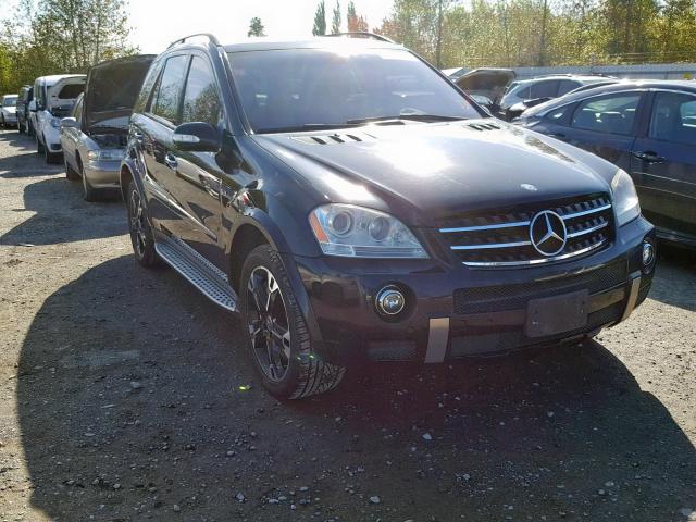 4JGBB77EX8A319615 - 2008 MERCEDES-BENZ ML 63 AMG BLACK photo 1