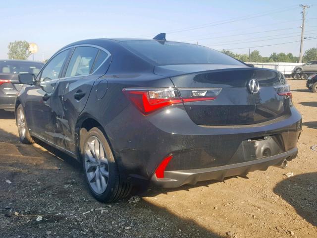 19UDE2F39KA007785 - 2019 ACURA ILX BASE W BLACK photo 3