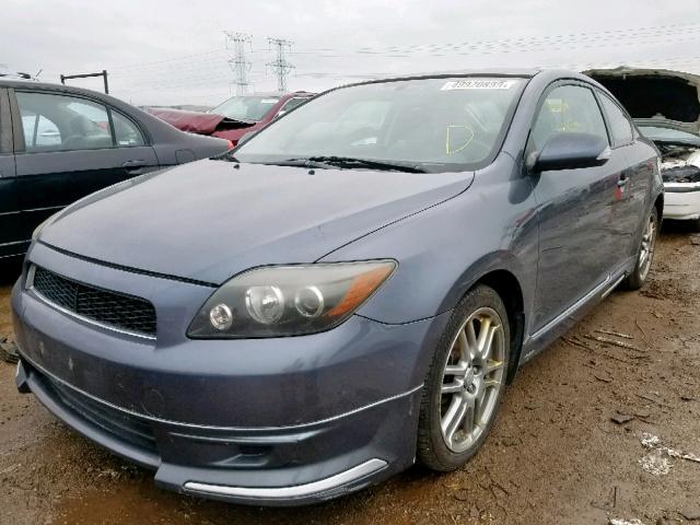 JTKDE167680272439 - 2008 TOYOTA SCION TC BLUE photo 2