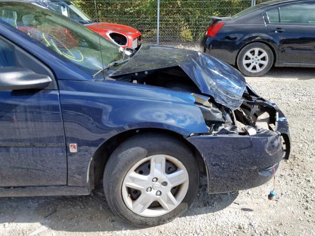1G8AJ55F67Z203602 - 2007 SATURN ION LEVEL BLUE photo 10