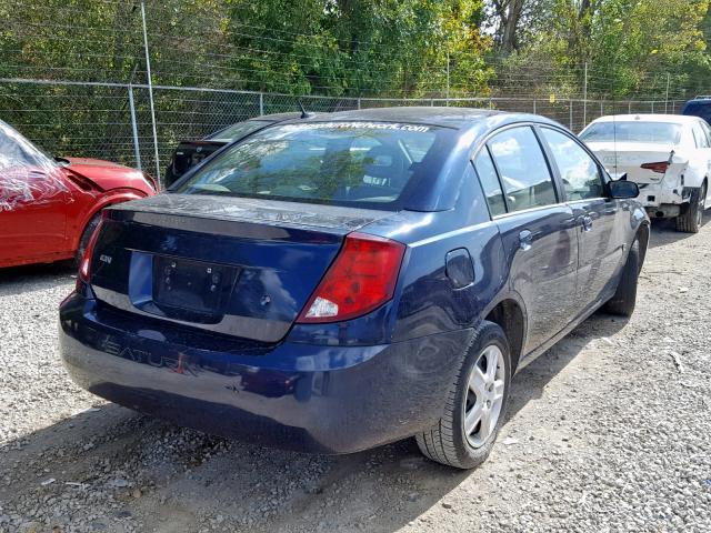 1G8AJ55F67Z203602 - 2007 SATURN ION LEVEL BLUE photo 4