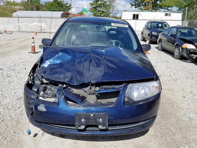 1G8AJ55F67Z203602 - 2007 SATURN ION LEVEL BLUE photo 9