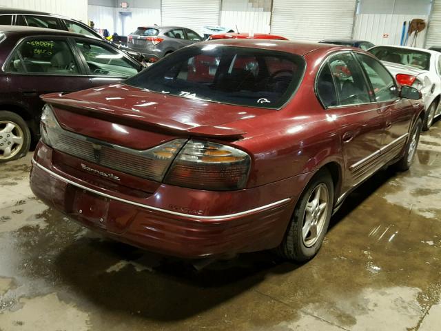 1G2HX54K214176330 - 2001 PONTIAC BONNEVILLE RED photo 4