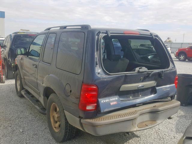 1FMYU70E41UC54263 - 2001 FORD EXPLORER S BLUE photo 3