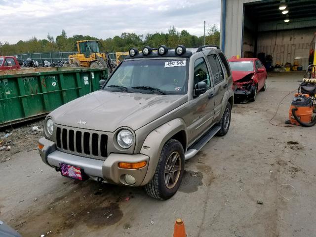 1J4GL38K72W366612 - 2002 JEEP LIBERTY RE TAN photo 2