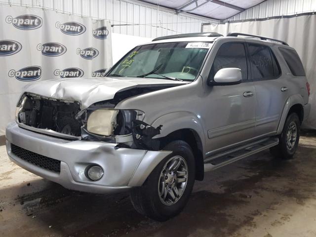 5TDZT38A23S173226 - 2003 TOYOTA SEQUOIA LI SILVER photo 2