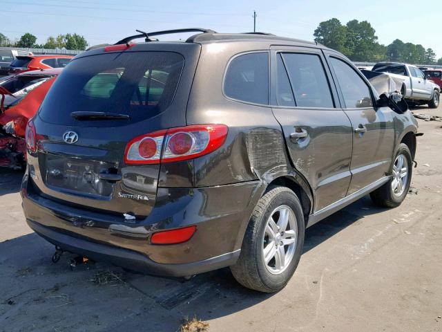 5XYZG3AB1BG008285 - 2011 HYUNDAI SANTA FE G BLACK photo 4