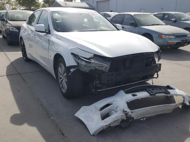 JN1BV7AP7EM686054 - 2014 INFINITI Q50 BASE WHITE photo 1