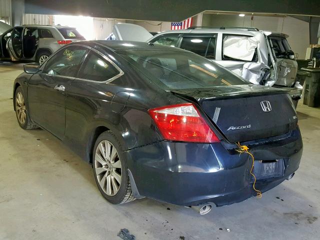 1HGCS22888A007825 - 2008 HONDA ACCORD EXL BLACK photo 3