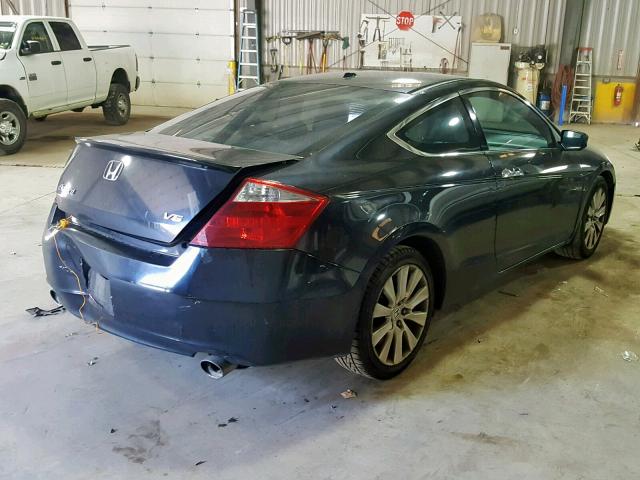 1HGCS22888A007825 - 2008 HONDA ACCORD EXL BLACK photo 4