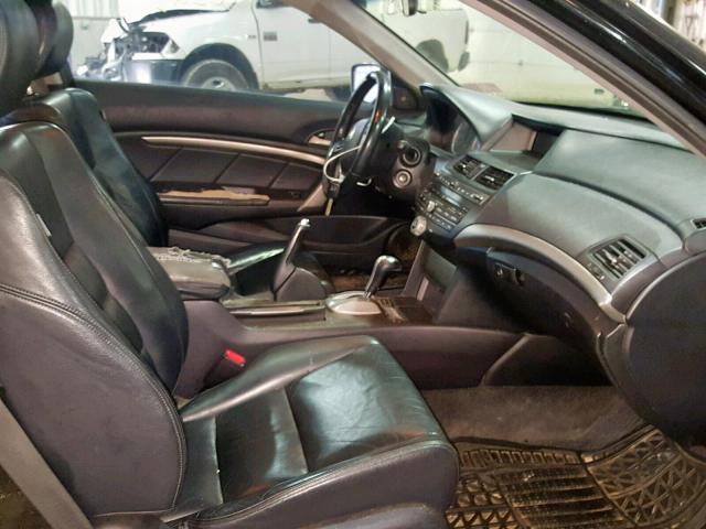 1HGCS22888A007825 - 2008 HONDA ACCORD EXL BLACK photo 5