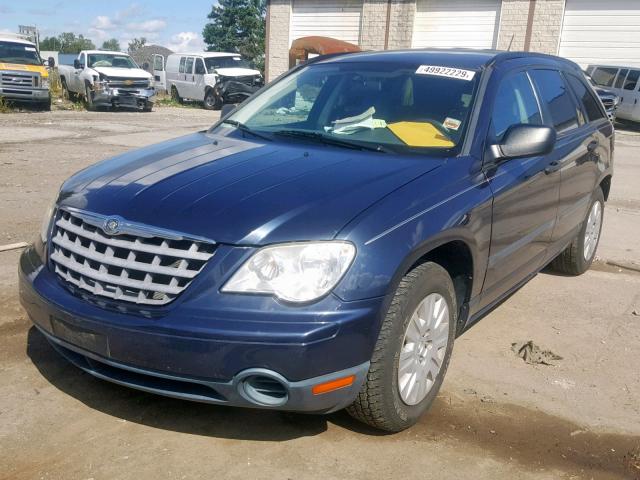 2A8GM48L17R328402 - 2007 CHRYSLER PACIFICA BLUE photo 2