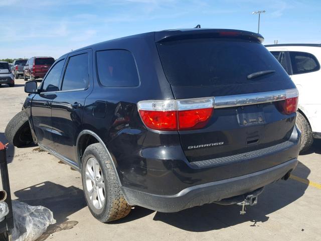 1C4RDHAG1CC151793 - 2012 DODGE DURANGO SX BLACK photo 3