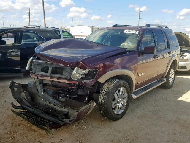 1FMEU64E86UB28616 - 2006 FORD EXPLORER E MAROON photo 2