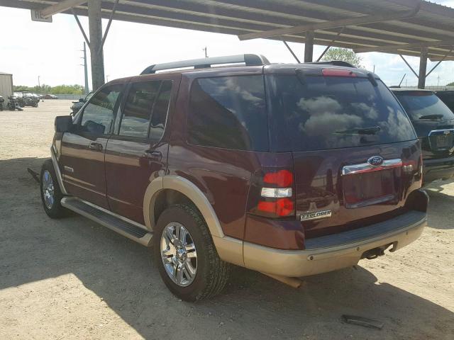 1FMEU64E86UB28616 - 2006 FORD EXPLORER E MAROON photo 3