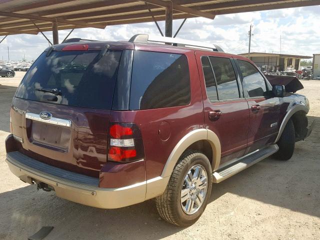 1FMEU64E86UB28616 - 2006 FORD EXPLORER E MAROON photo 4