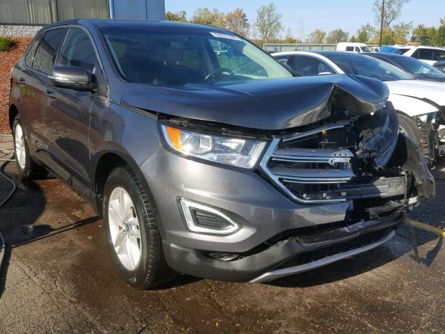 2FMPK4J8XHBB61353 - 2017 FORD EDGE SEL GRAY photo 1