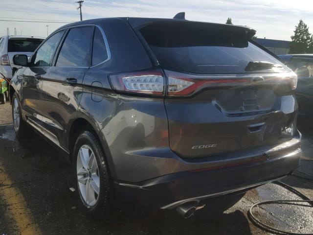 2FMPK4J8XHBB61353 - 2017 FORD EDGE SEL GRAY photo 3