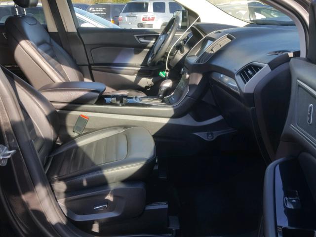 2FMPK4J8XHBB61353 - 2017 FORD EDGE SEL GRAY photo 5