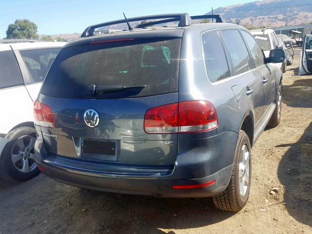 WVGZG77LX6D020443 - 2006 VOLKSWAGEN TOUAREG 3. BLUE photo 4