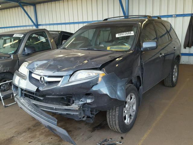 2HNYD18954H518052 - 2004 ACURA MDX TOURIN CHARCOAL photo 2