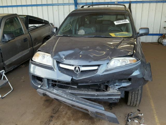 2HNYD18954H518052 - 2004 ACURA MDX TOURIN CHARCOAL photo 9