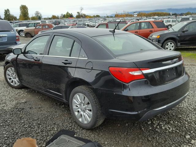 1C3CCBAB7CN112905 - 2012 CHRYSLER 200 LX BLACK photo 3