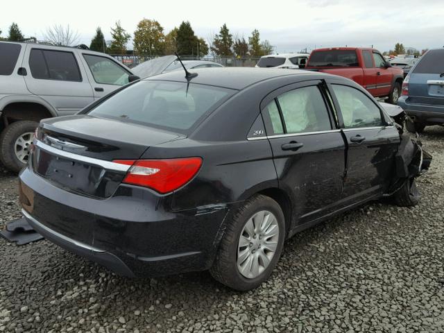 1C3CCBAB7CN112905 - 2012 CHRYSLER 200 LX BLACK photo 4