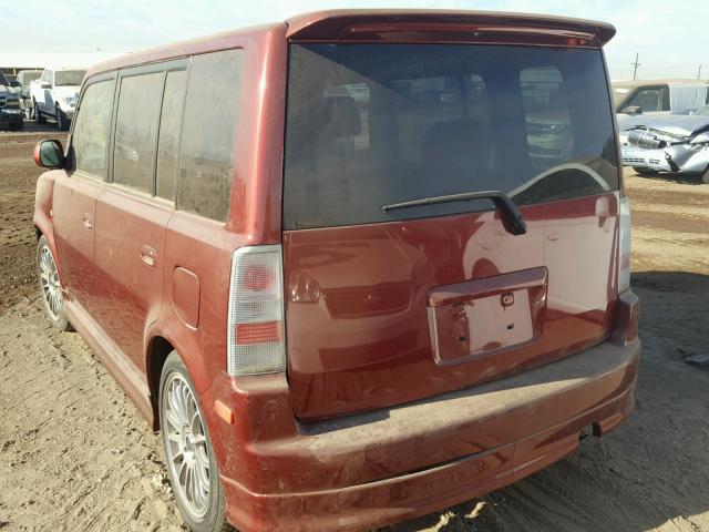 JTLKT324X64071598 - 2006 TOYOTA SCION XB წითელი ფოტო 3