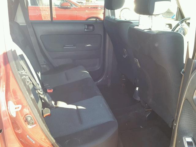 JTLKT324X64071598 - 2006 TOYOTA SCION XB წითელი ფოტო 6