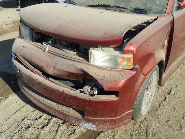 JTLKT324X64071598 - 2006 TOYOTA SCION XB წითელი ფოტო 9