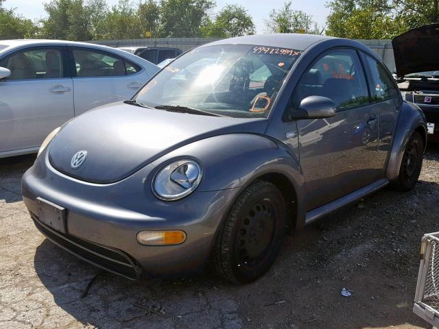 3VWBK21C63M416284 - 2003 VOLKSWAGEN NEW BEETLE ნაცრისფერი ფოტო 2