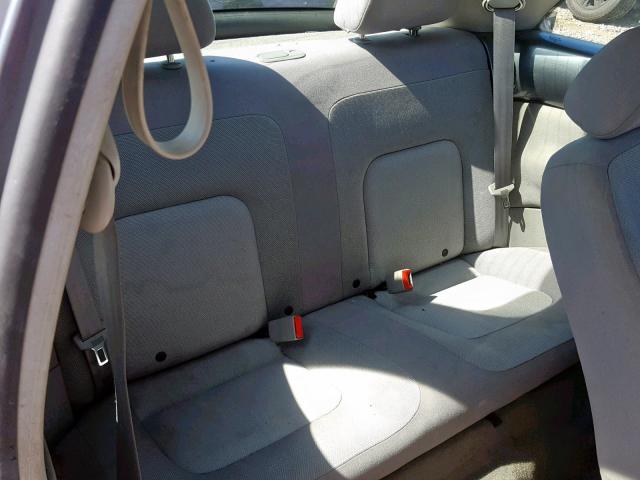 3VWBK21C63M416284 - 2003 VOLKSWAGEN NEW BEETLE ნაცრისფერი ფოტო 6