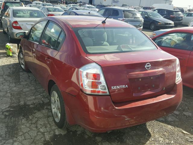 3N1AB61E78L641515 - 2008 NISSAN SENTRA 2.0 RED photo 3