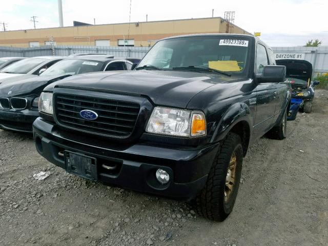 1FTZR45E38PA27687 - 2008 FORD RANGER SUP BLACK photo 2