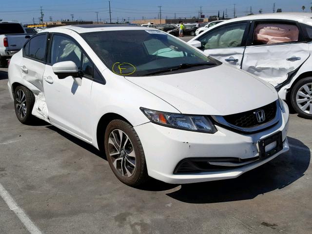 19XFB2F89FE219634 - 2015 HONDA CIVIC EX WHITE photo 1